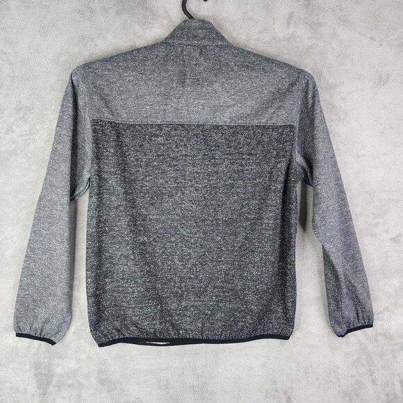 Mens Hawke & Co Gray Pullover 1/4 Button Sweatshirt Long Sleeve Polyester Size M - Picture 5 of 8